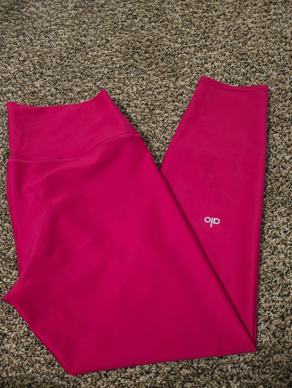 Alo Yoga Airlift Legging 7/8 Length Size Large Pink - Picture 6 of 6
